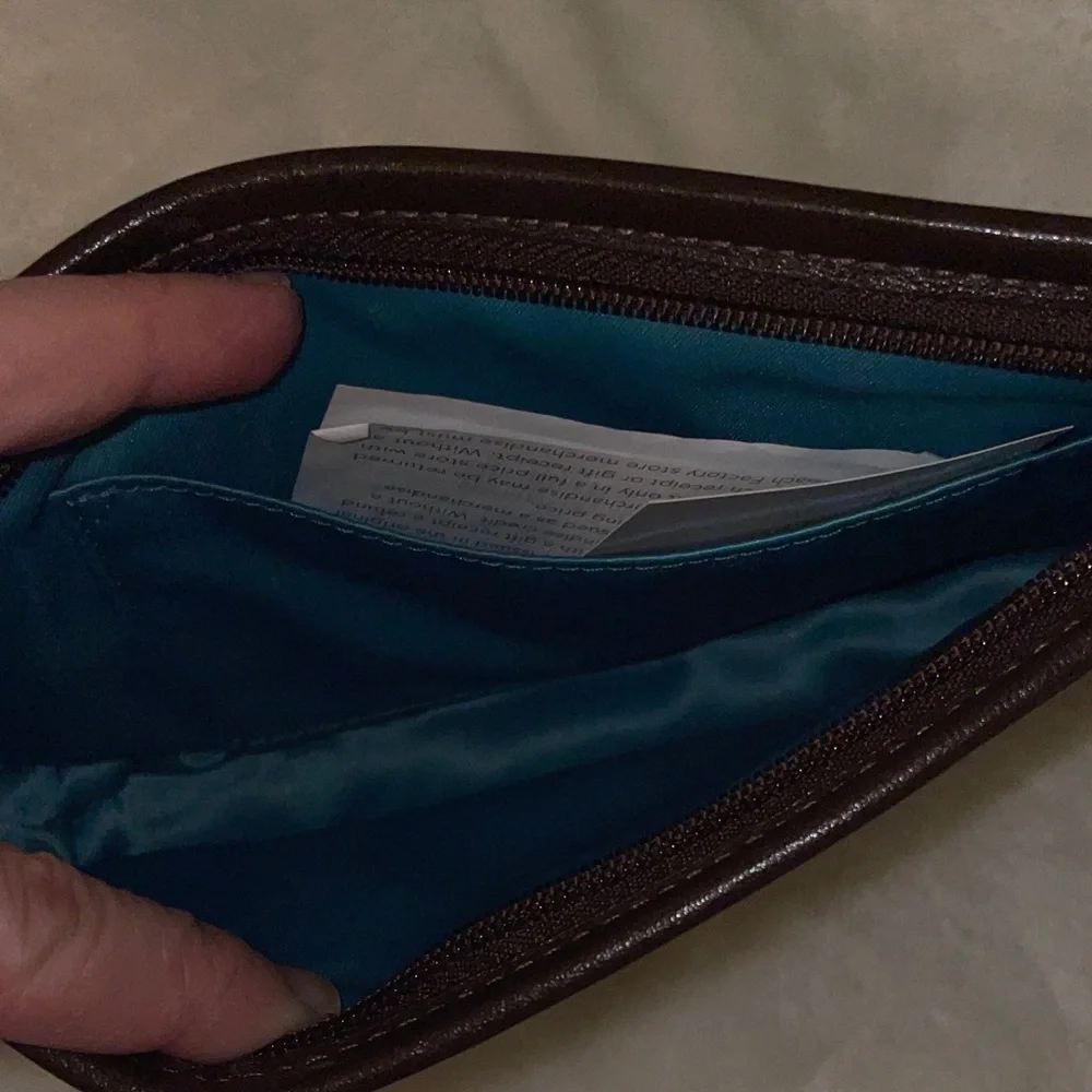 Coach Madison Leather Large Wristlet in Mahogany - Picture 3 of 6